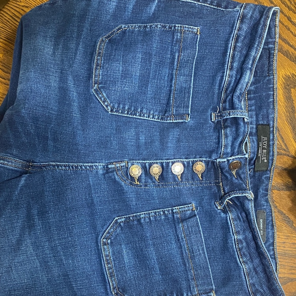 Judy Blue Dark Indigo Skinny Jeans - Picture 3 of 8